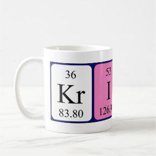 Kristi periodic table name mug