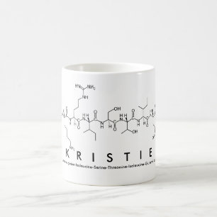 Kristie peptide name mug