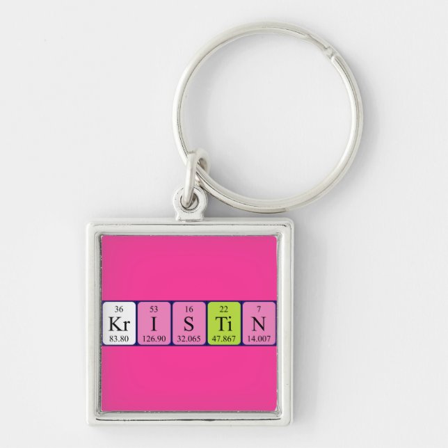 Kristin periodic table name keyring (Front)
