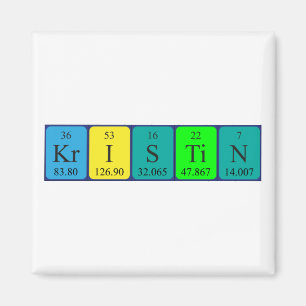 Kristin periodic table name magnet