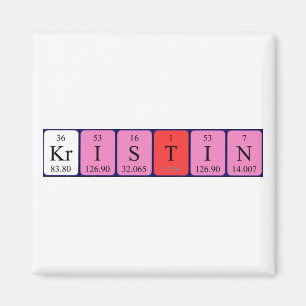 Kristin periodic table name magnet