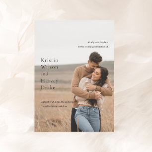 Kristin Photo Modern Wedding Save The Date