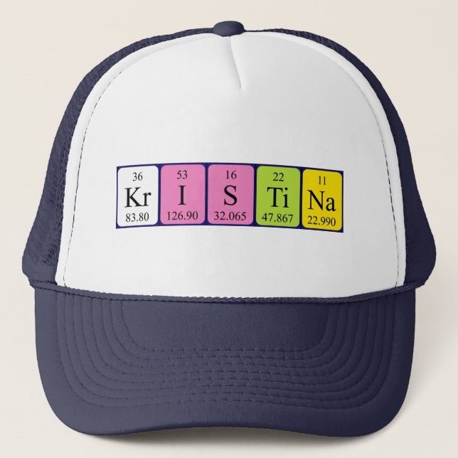 Kristina periodic table name hat (Front)
