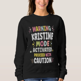 KRISTINE Personalised Women's Gift Custom KRISTINE Sweatshirt