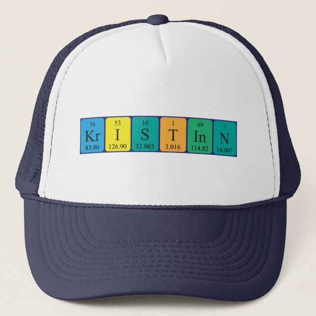 Kristinn periodic table name hat (Front)