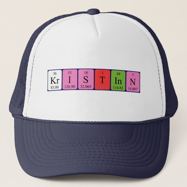 Kristinn periodic table name hat (Front)