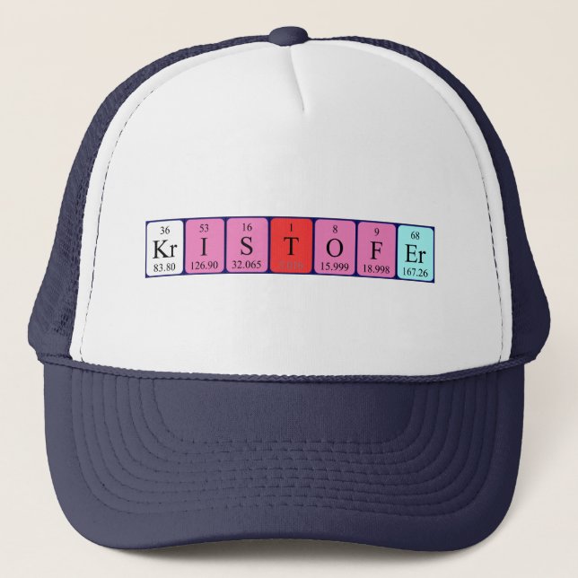 Kristofer periodic table name hat (Front)