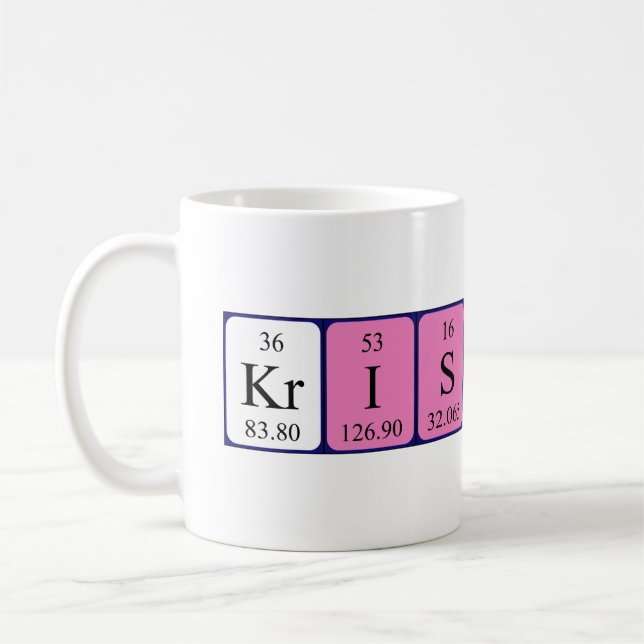 Kristoff periodic table name mug (Left)