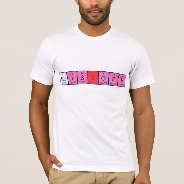 Kristoff periodic table name shirt (Front)