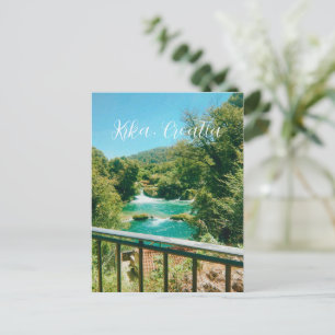 Krka, Croatia Waterfall Travel Souvenir Postcard