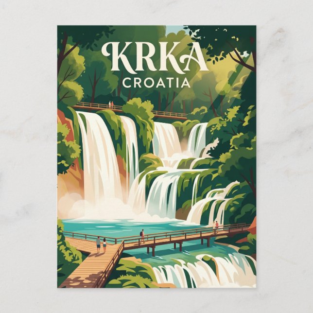 Krka National Park Croatia Postcard (Front)