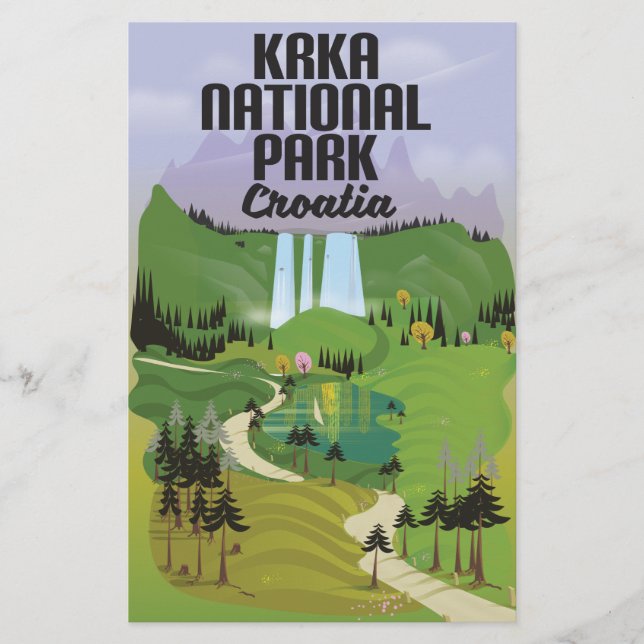 Krka National Park Croatia Stationery (Front)