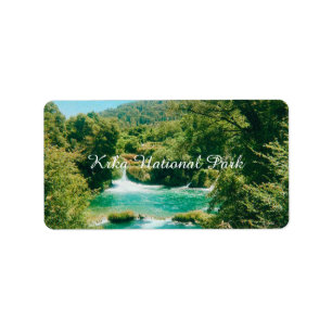 Krka National Park, Dalmatia, Croatia Label
