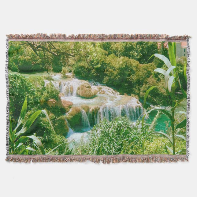 Krka National Park Throw Blanket (Front)