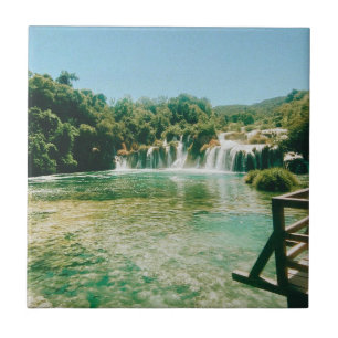 Krka Waterfalls -Krka National Park - Croatia Ceramic Tile