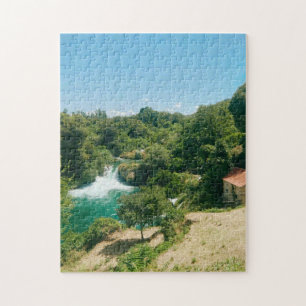 Krka Waterfalls -Krka National Park - Croatia Jigsaw Puzzle
