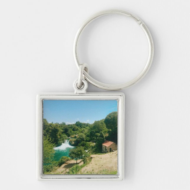 Krka Waterfalls -Krka National Park - Croatia Key Ring (Front)