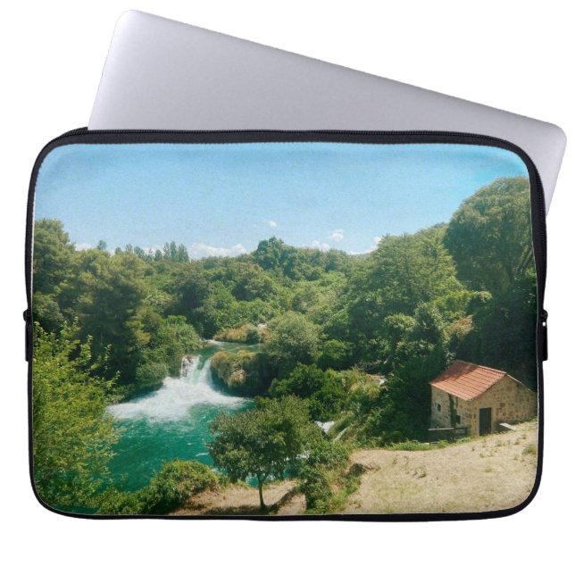 Krka Waterfalls -Krka National Park - Croatia Laptop Sleeve (Front)