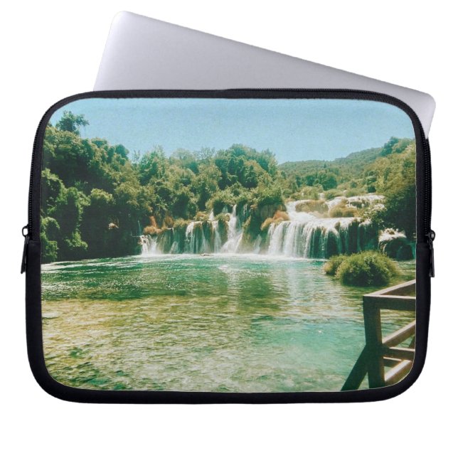 Krka Waterfalls -Krka National Park - Croatia Laptop Sleeve (Front)
