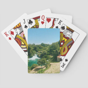 Krka Waterfalls -Krka National Park - Croatia Playing Cards