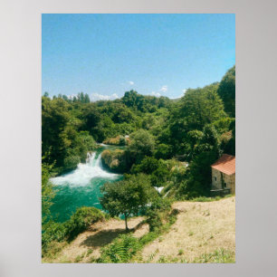 Krka Waterfalls -Krka National Park - Croatia Poster