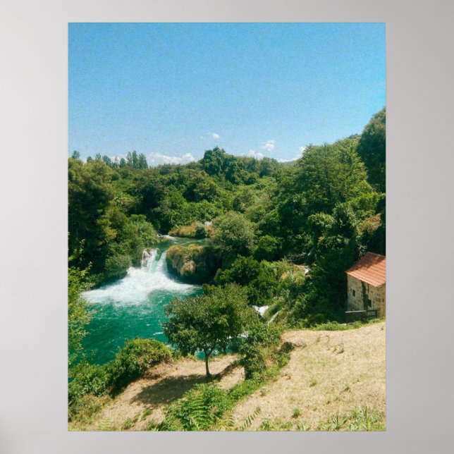 Krka Waterfalls -Krka National Park - Croatia Poster (Front)