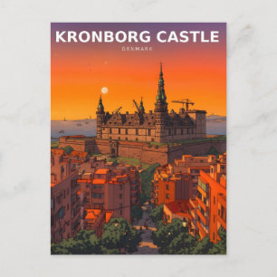Kronborg Castle Denmark Hamlet Fortress Postcard