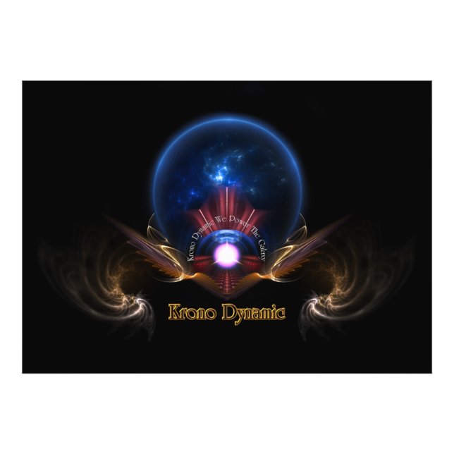 Krono Dynamic Fantasy Fractal Art by Xzendor7 Photo Print (Front)