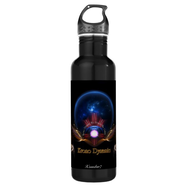 Krono Dynamic Fractal Art 710 Ml Water Bottle (Front)