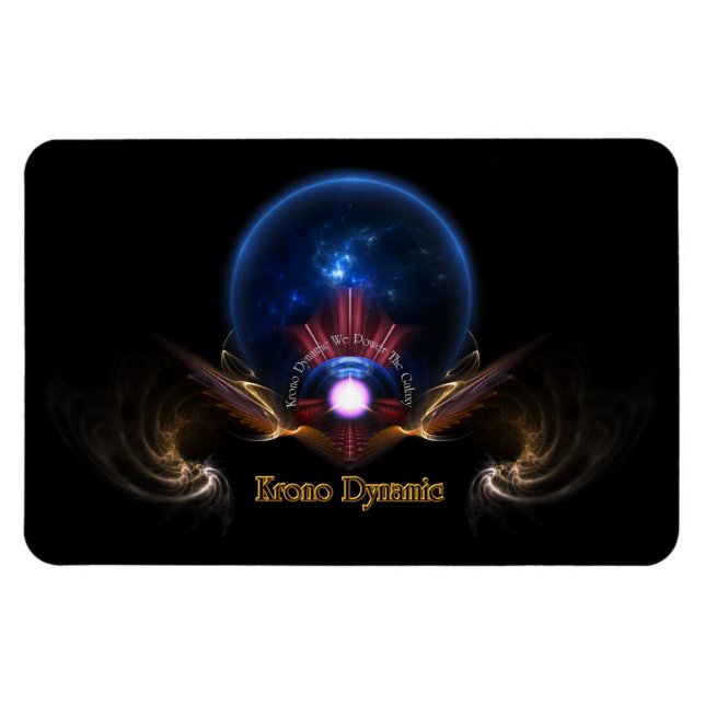 Krono Dynamic Fractal Art Flexible Magnet (Horizontal)