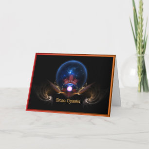 Krono Dynamic Fractal Art Greeting Card