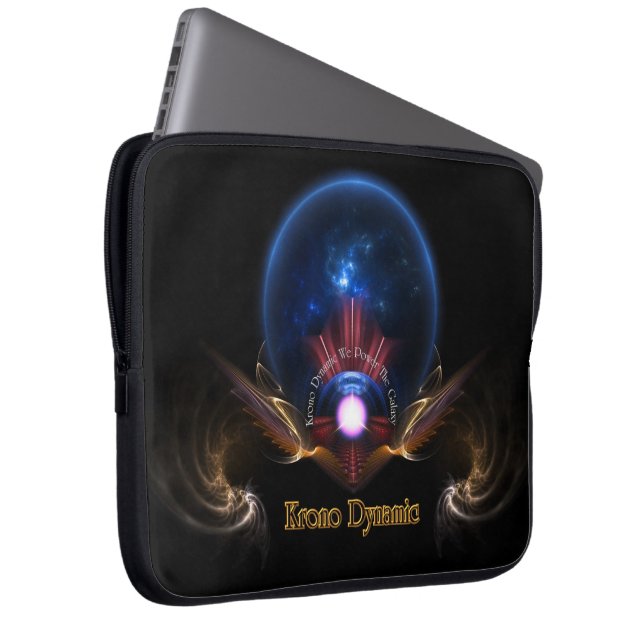 Krono Dynamic Fractal Art Laptop Sleeve 15 Inch (Front Right)