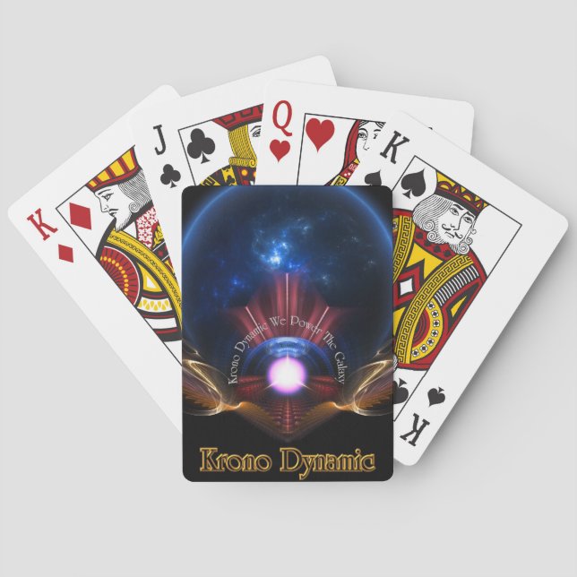 Krono Dynamic Fractal Art Playing Cards (Back)