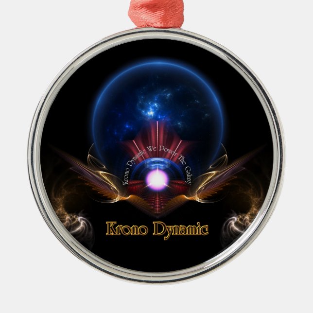 Krono Dynamic Fractal Art Premium Ornament (Front)