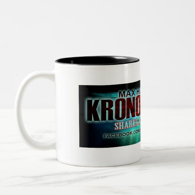 Kronos Rising "Sharks are just bait" coffee mug (Left)