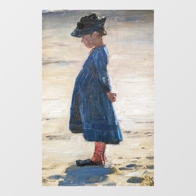 Kroyer - Little Girl standing on Skagen Beach (Sheet)