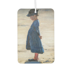 Kroyer - Little Girl standing on Skagen Beach Car Air Freshener