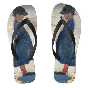 Kroyer - Little Girl standing on Skagen Beach Thongs