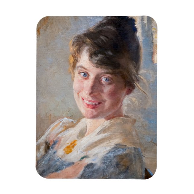 Kroyer - Portrait of the Artist’s Wife Marie Magnet (Vertical)