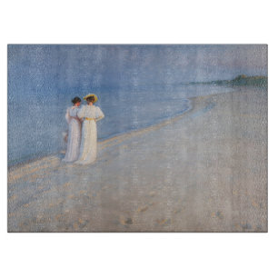 Kroyer - Summer Evening on Skagen Beach Cutting Board