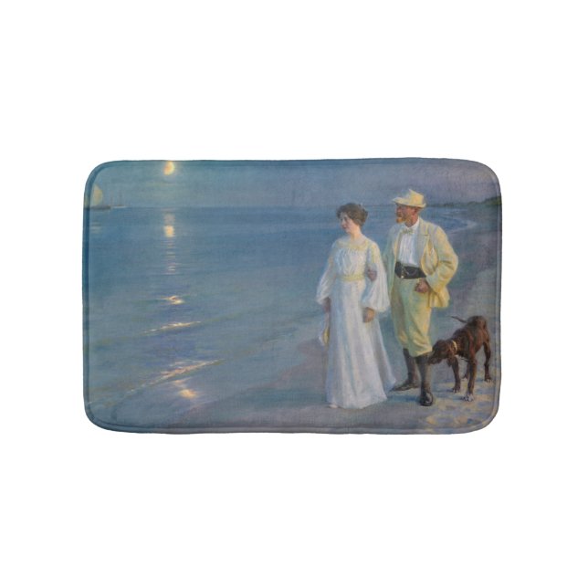 Kroyer - The Artist and his Wife on the Beach Bath Mat (Front)