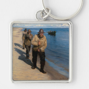 Kroyer - Three Fishermen Pulling a Boat Key Ring