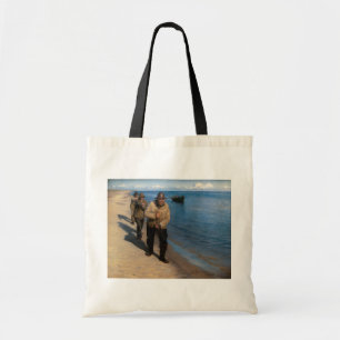 Kroyer - Three Fishermen Pulling a Boat Tote Bag
