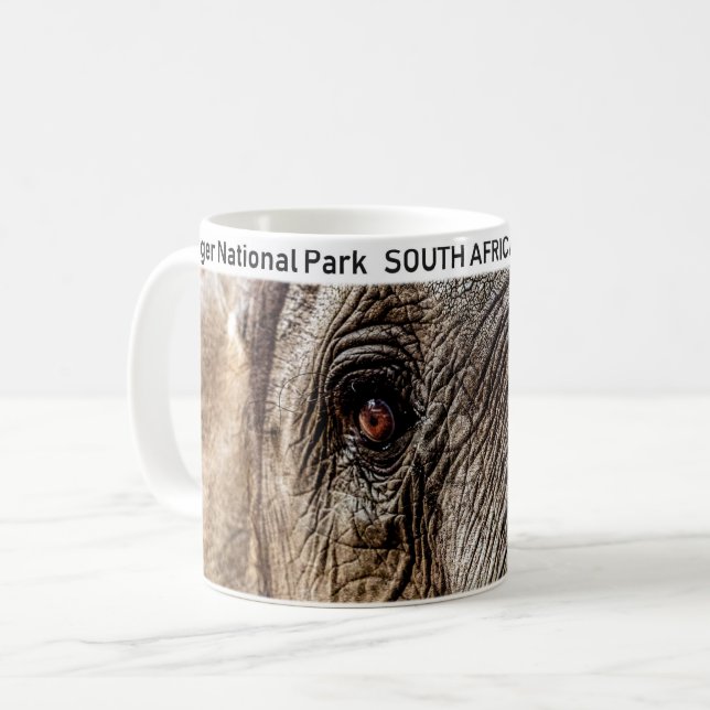 Kruger National Park Elephant Coffee Mug (Front Left)