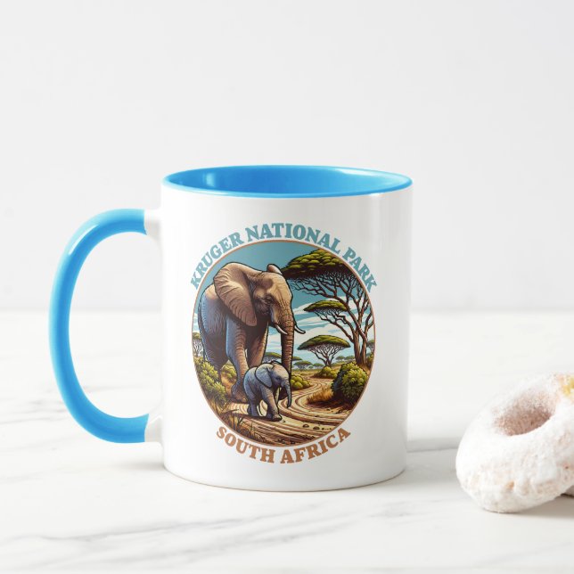 Kruger National Park South Africa Mug (With Donut)
