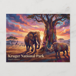 Kruger National Park South Africa Postcard