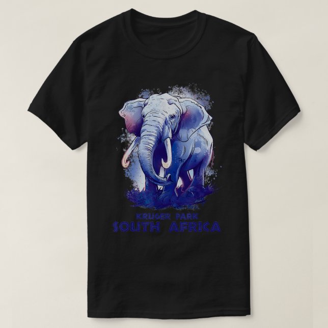 Kruger Park South Africa Safari National Park Game T-Shirt (Design Front)