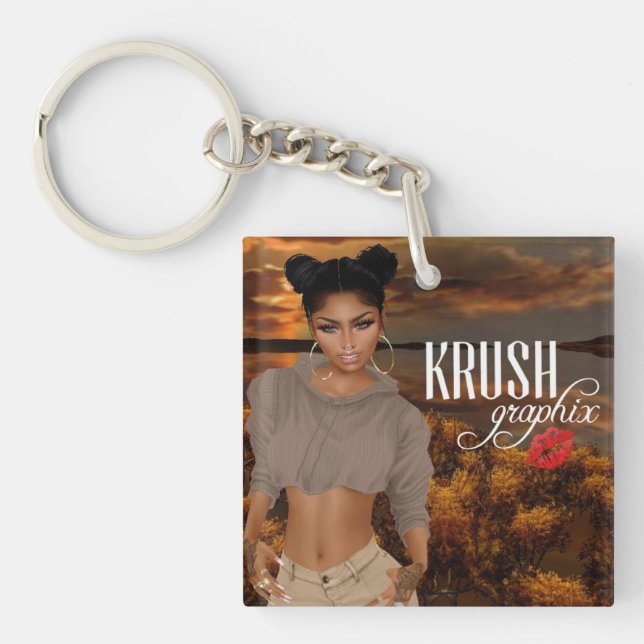 Krush Graphix by Ahsek Novel Keychain 4 (Front)