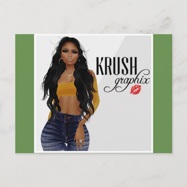 Krush Graphix by Ahsek Novel Postcard 5 (Front)
