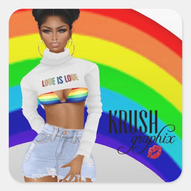 Krush Graphix LoveIsLove Stickers 00 (Front)